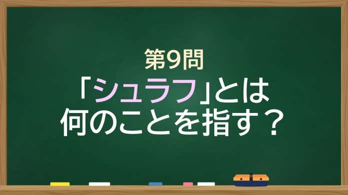 「シュラフ」とは何のことを指す？