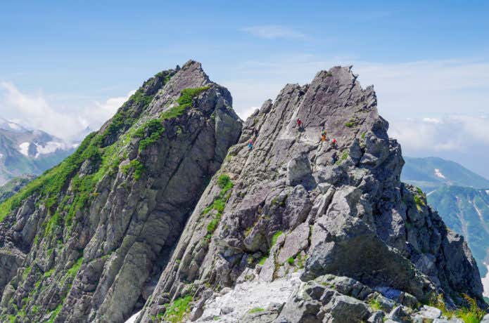 百名山の剱岳の画像
