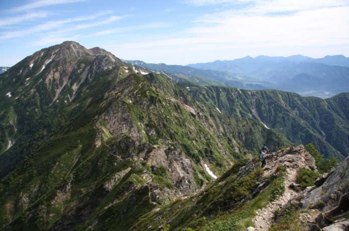 竜岳と鹿島槍ヶ岳の間にある八峰キレット