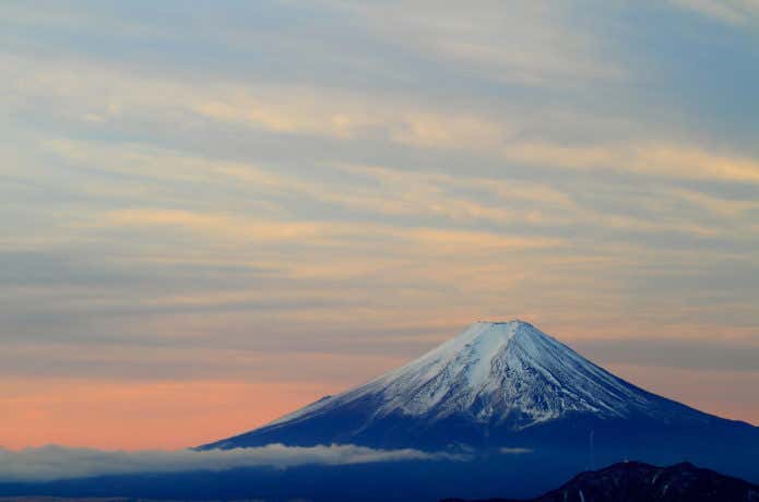 雁ヶ腹摺山から見た富士山