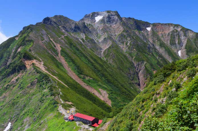 五竜岳と五竜山荘