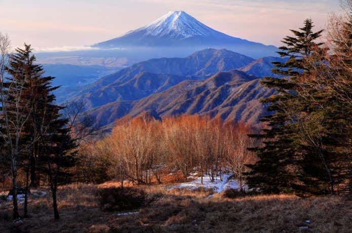 雁ヶ腹摺山から見た富士山の画像