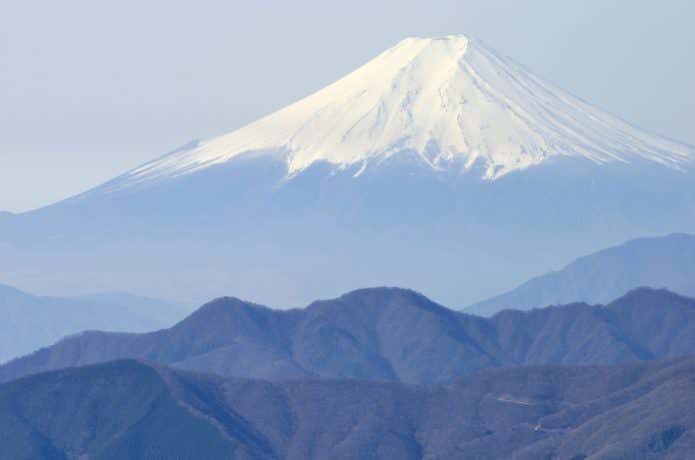 鷹ノ巣山山頂からの富士山