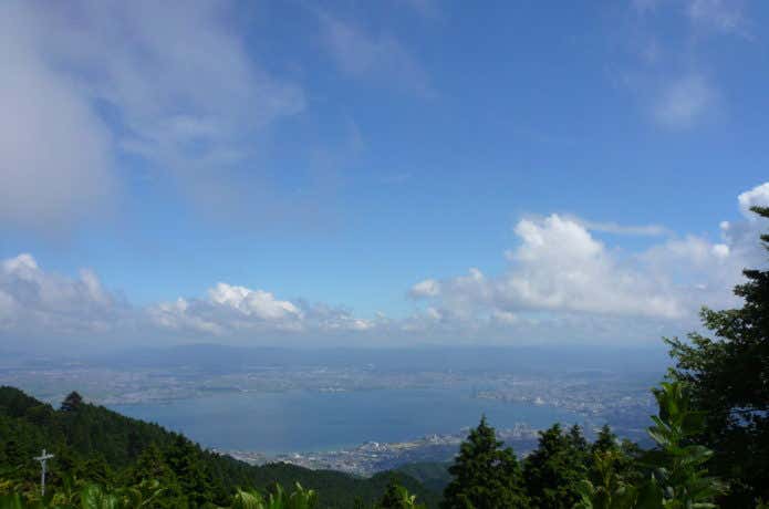 比叡山から見た琵琶湖