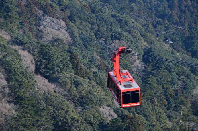 筑波山のロープウェイ