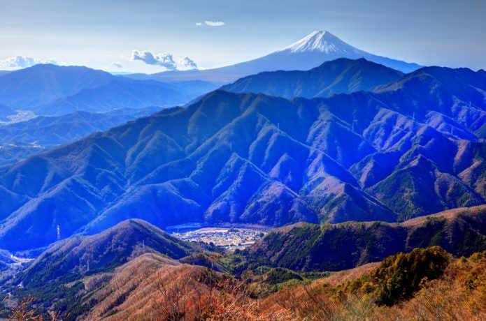 滝子山山頂からの眺め