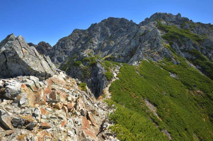 早月尾根から見る剱岳