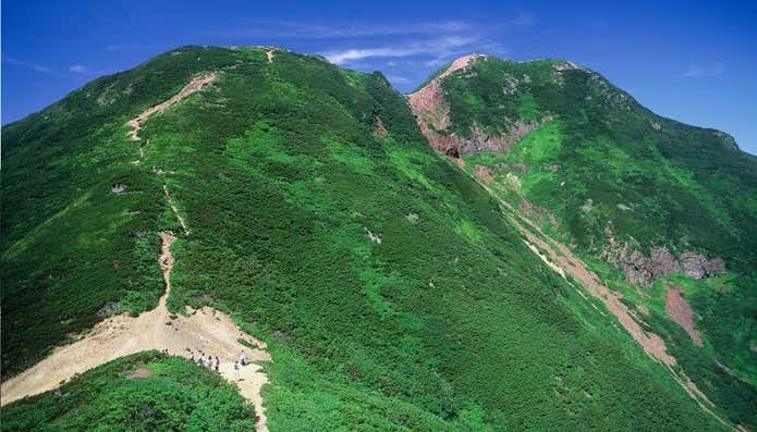 斜里岳上部