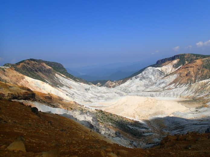 安達太良山登山中に見られる沼ノ平