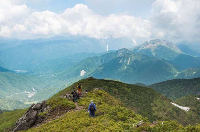 乗鞍岳剣ヶ峰付近