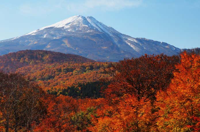 鳥海山　紅葉のコラボレーション