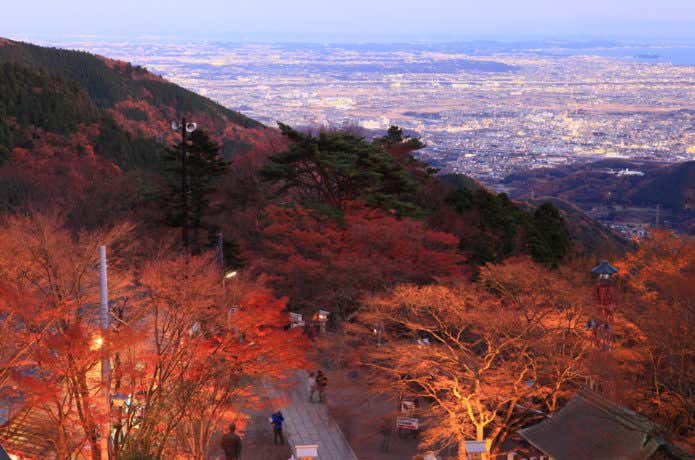 大山寺のライトアップ