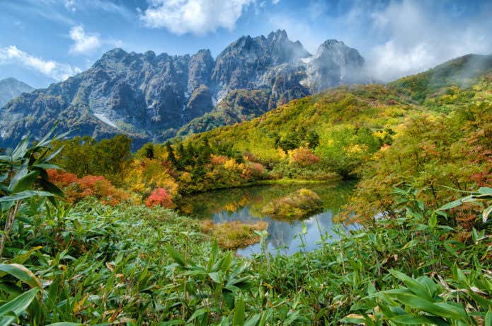 紅葉の仙人池
