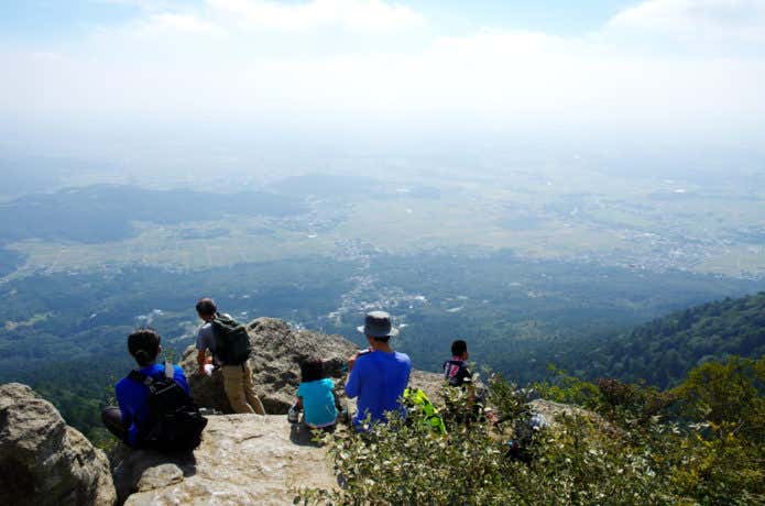 筑波山山頂からの眺め