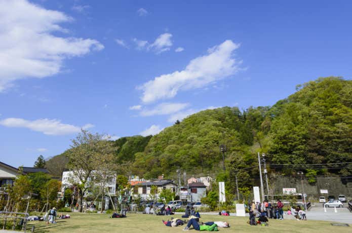 TAKAO599MUSEUMの広場