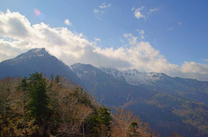 黒岳登山口から眺める大雪山系