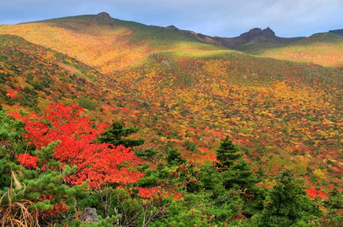 紅葉の安達太良山