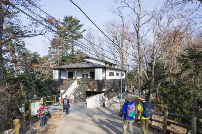高尾山の山頂トイレ