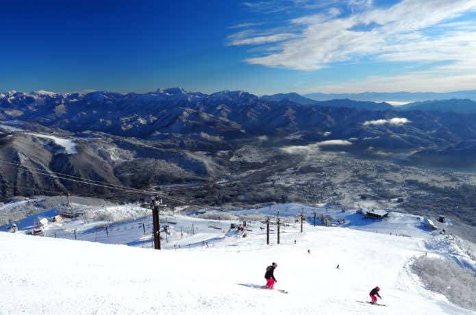 長野県白馬のスキー場