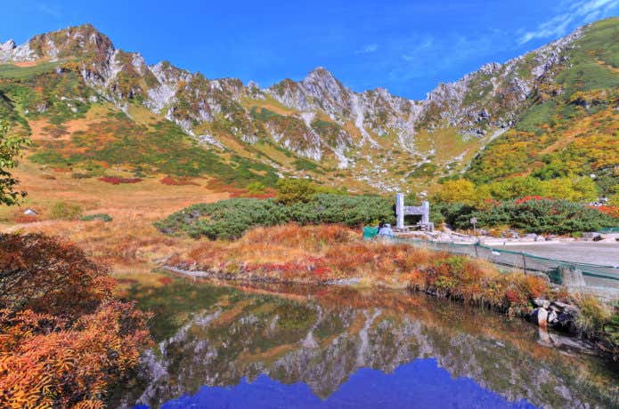 池に映る千畳敷カール