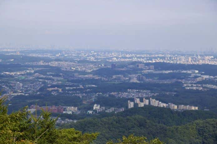 高尾山山頂からの景色