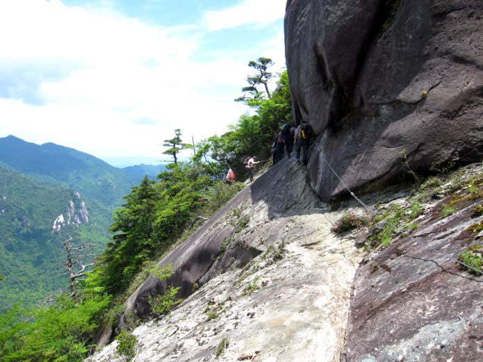 大崩山　登山道