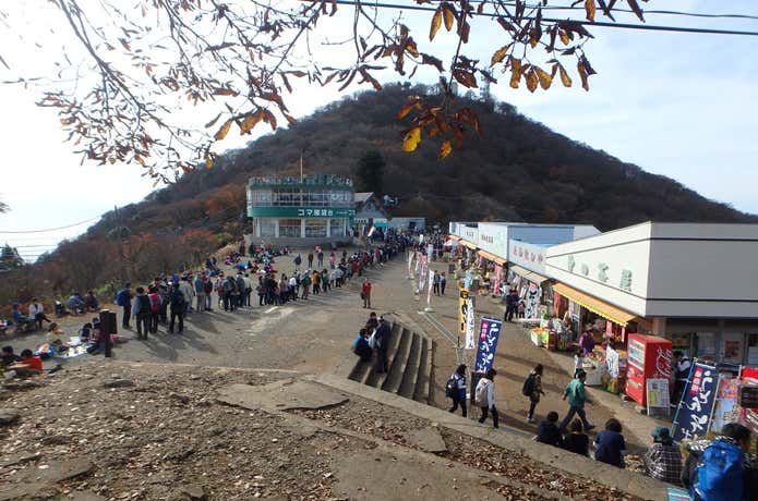 筑波山の混雑