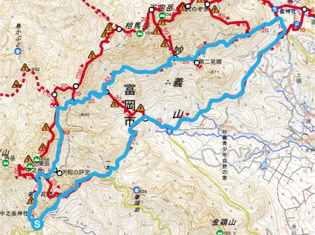 妙義山　中間道ルート