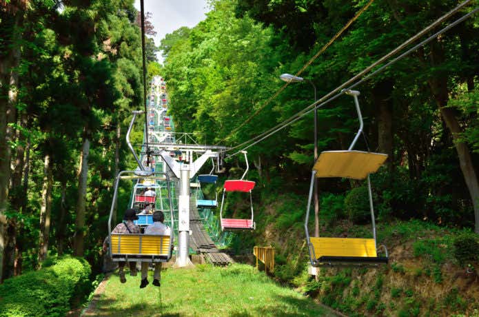 歴史ある高尾山のリフト