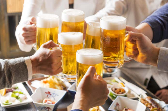 高尾山ビアマウントで乾杯