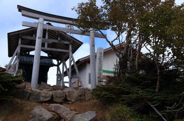 男体山山頂にある二荒山神社奥宮