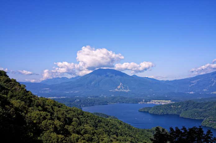 黒姫山 野尻湖 空