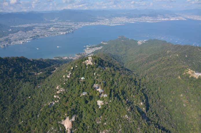 弥山　航空写真
