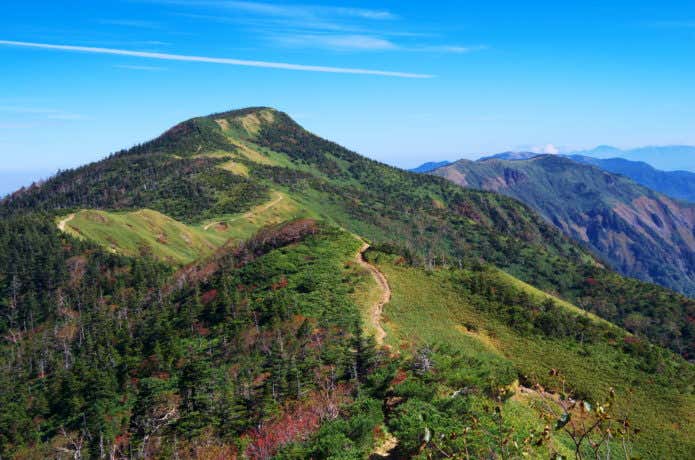 岩菅山　裏岩菅山への稜線