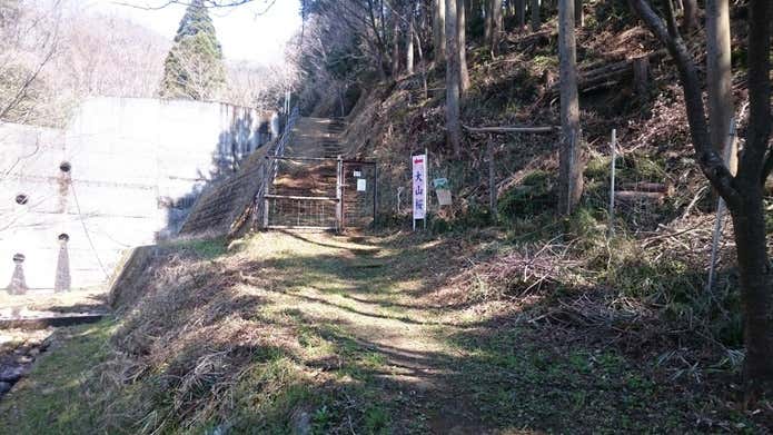 大山桜の門