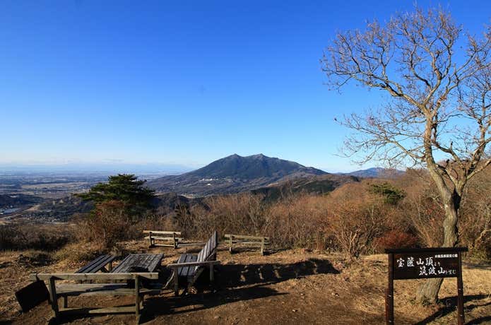 宝篋山山頂からの景色