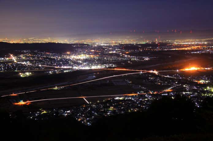 大峰山からの夜景