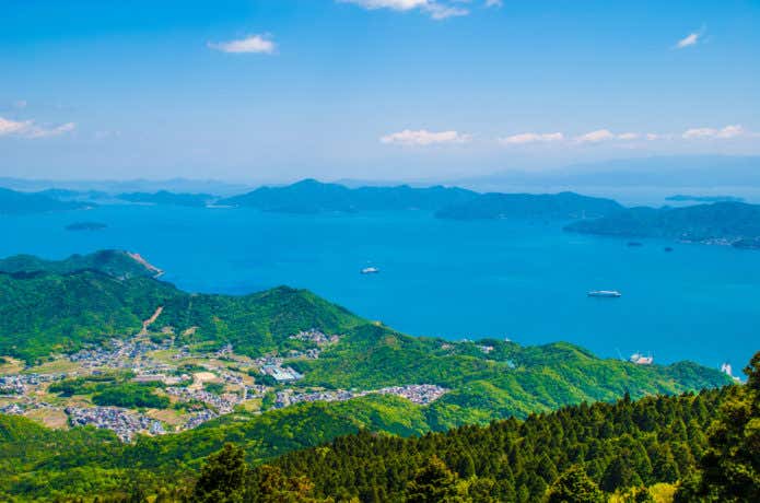 野呂山から見る瀬戸内海の絶景