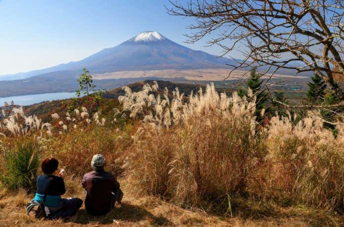 石割山から望む富士山