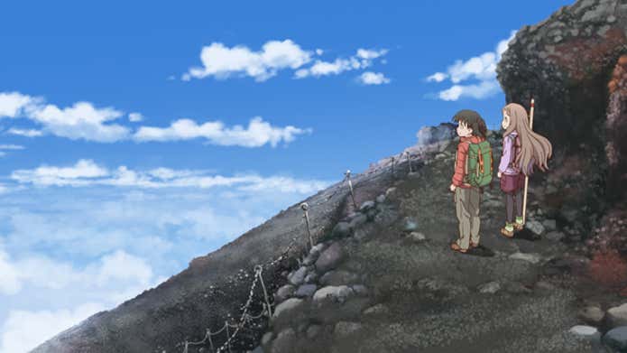 ヤマノススメの一場面
