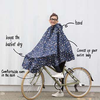 トッド柄のレインウェア