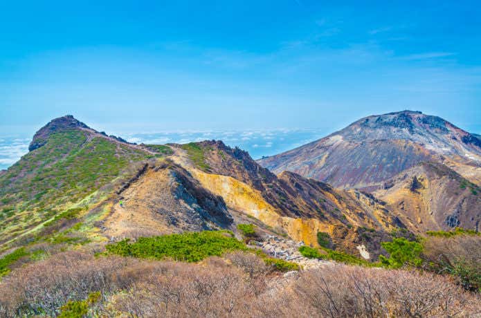 朝日岳と茶臼岳