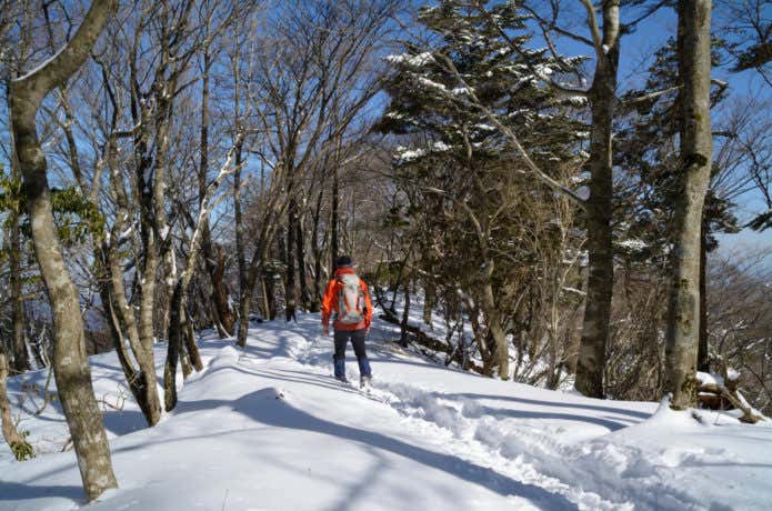 冬の登山者