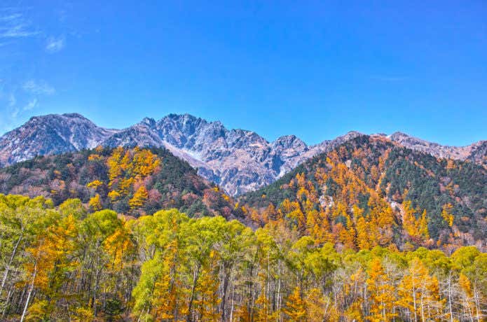 上高地の紅葉(前穂高岳)