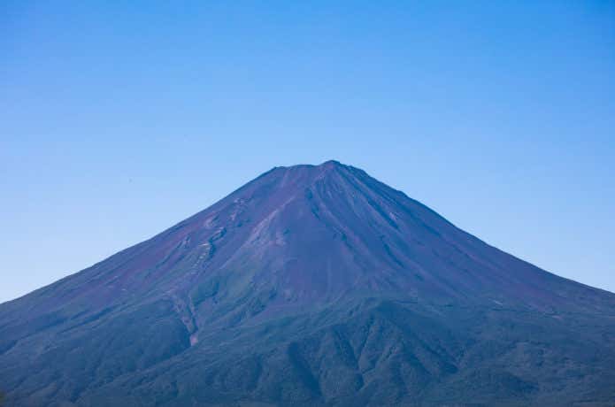 山開き後の富士山　