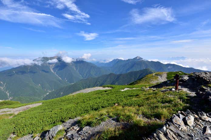 北岳頂上の風景