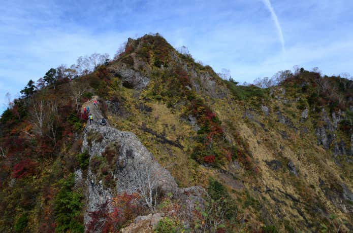 戸隠山の蟻の戸渡