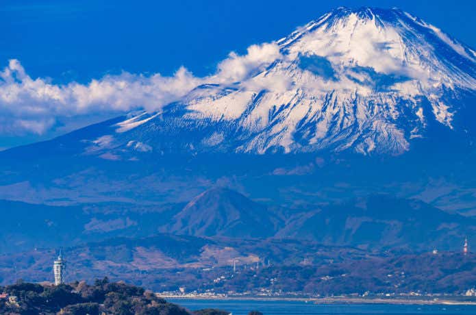 江の島と富士山