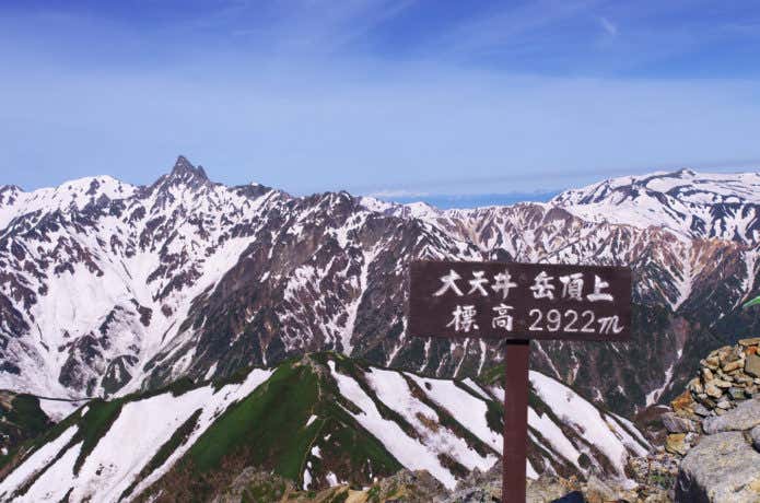 大天井の頂上看板