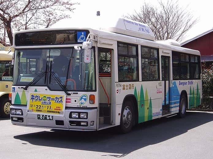富士スバルラインに乗り入れている路線バス